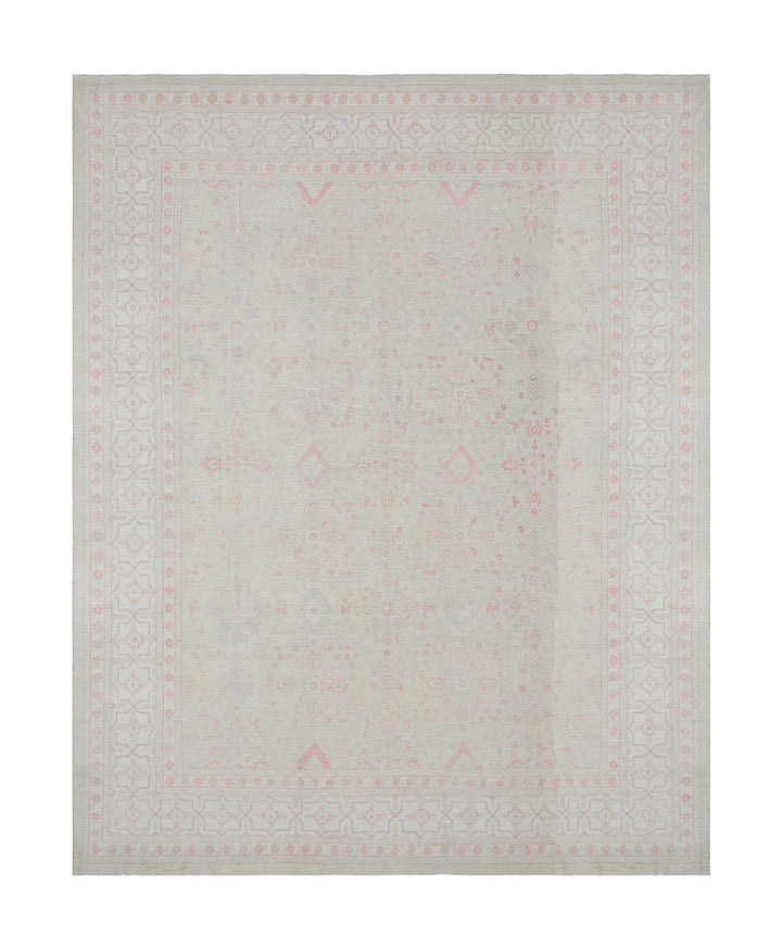 12'x15' Hand-Knotted Rug | Organic Wool & Silk | Fine Tabriz Rug