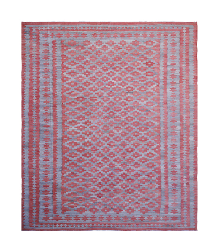 12'x15' Large Modern Kilim Rug | Handwoven Maimana Kilim