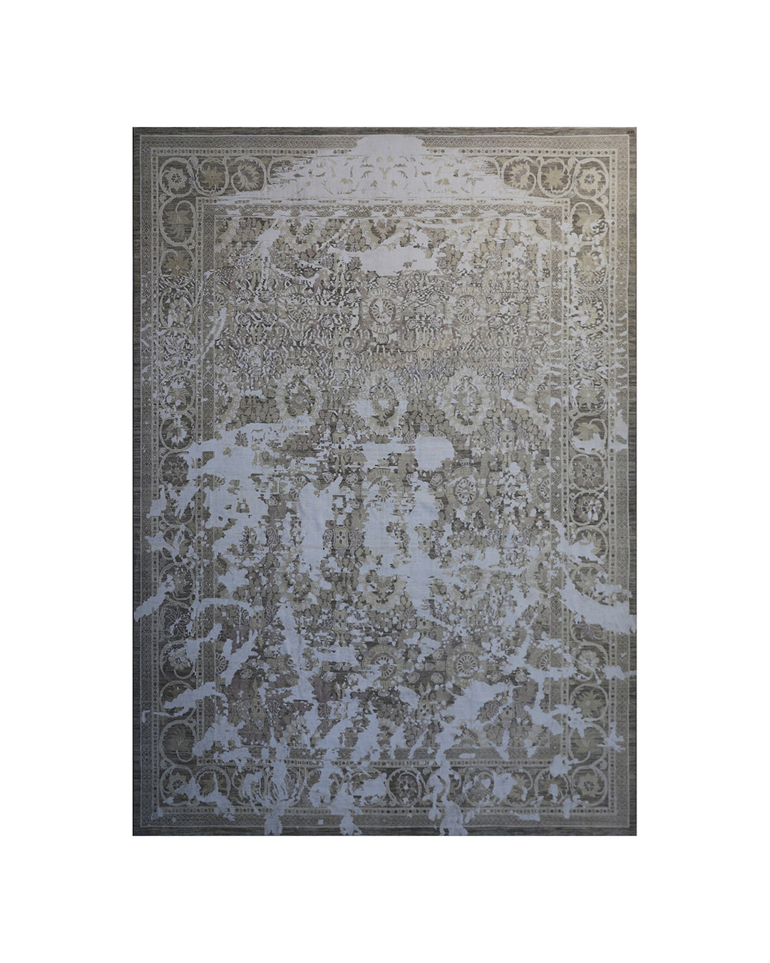 12’x15’ Large Abstract Persian Wool Rug – Ariana Transitional Fine Hand-Knotted Rug