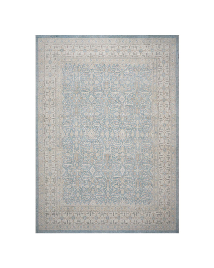 Ariana Rugs 12x16 Modern Tabriz Geometric Hand-Knotted Afghan Wool Rug