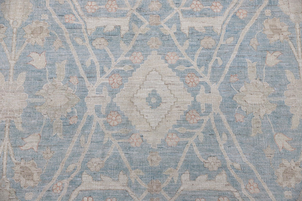 Ariana Rugs 12x16 Modern Tabriz Geometric Hand-Knotted Afghan Wool Rug