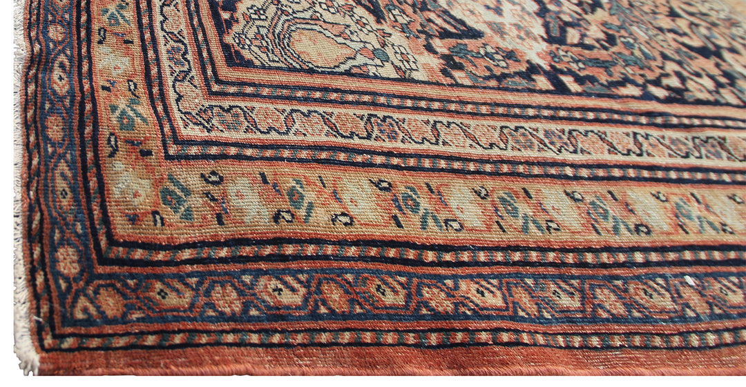 Antique Persian Farahan Rug | Large Wool Area Rug