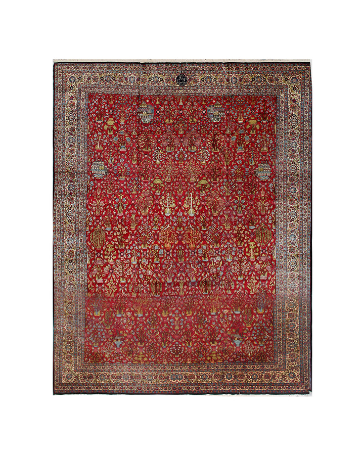 12'x16' Antique Persian Rug | Large Hand-Knotted Wool Rug