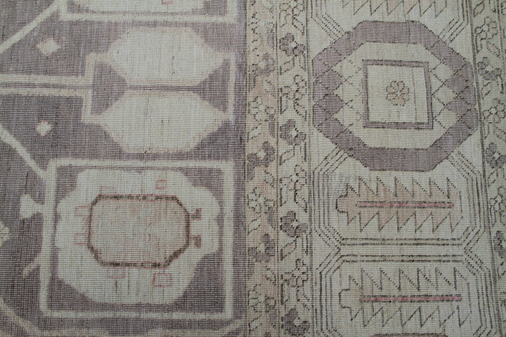 12'x16' Hand-Knotted | Organic Wool | Cream & Mauve Rug
