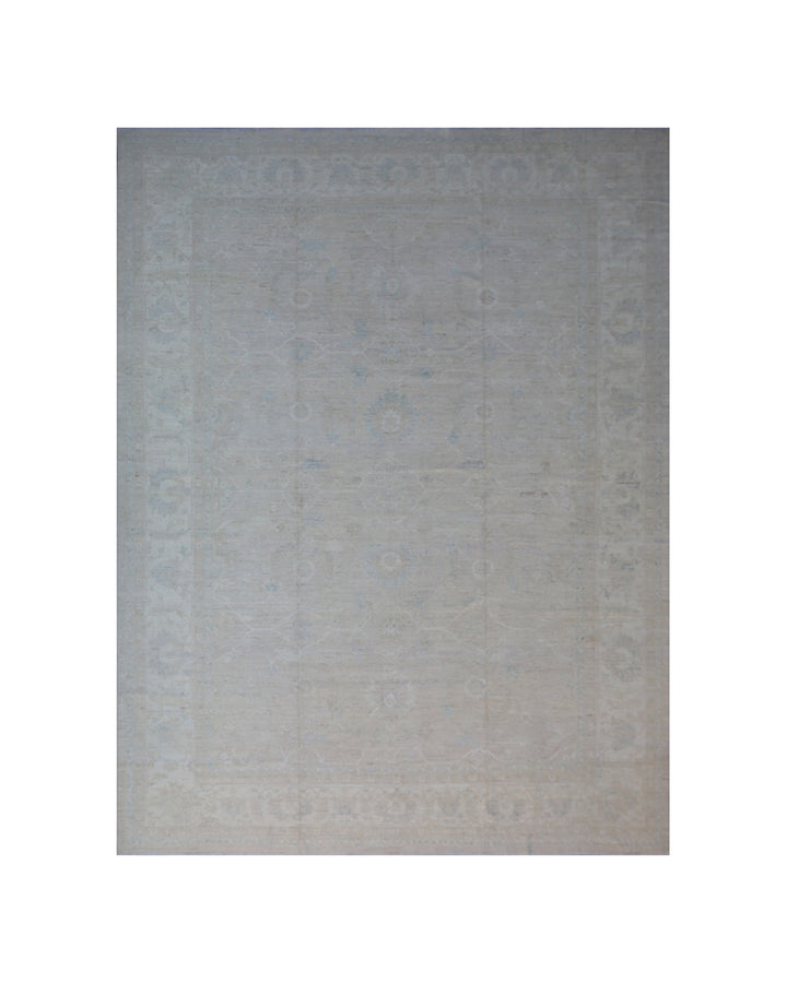 12'x16' Large Soft Gray Blue Persian Design Ariana Transitional Rug