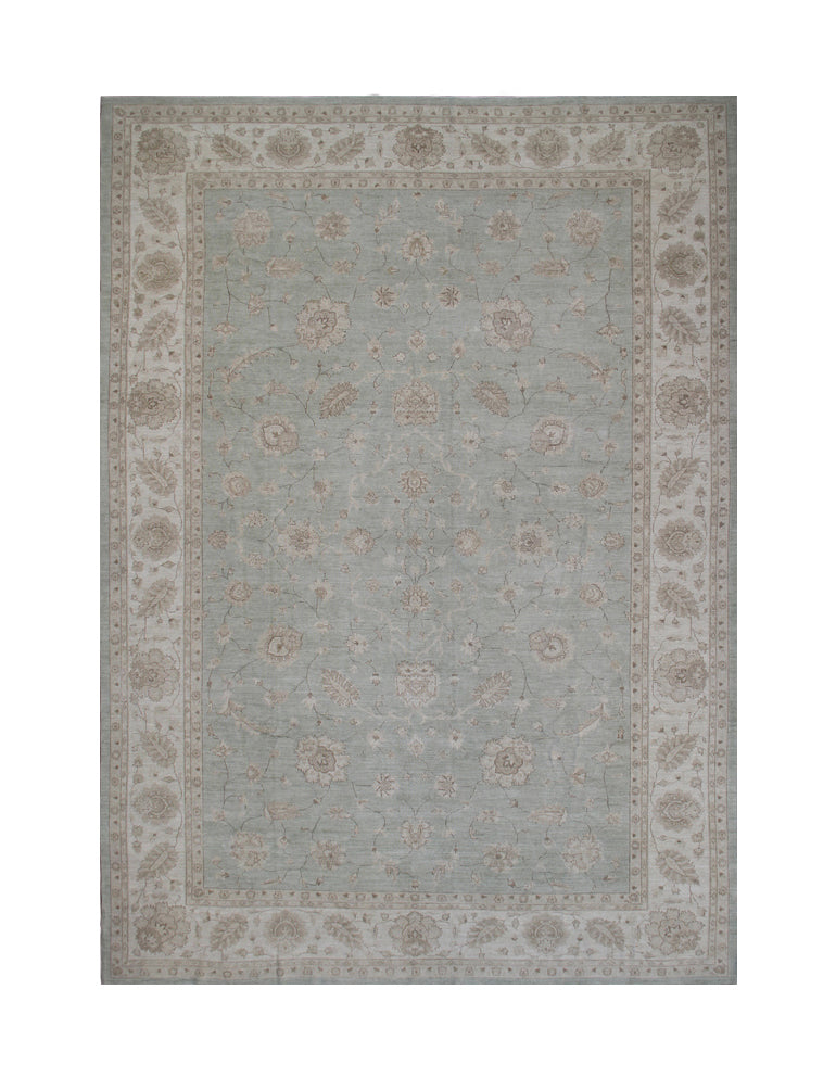 12'x17' Large pale Blue Ariana Transitional Area Rug