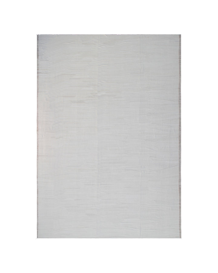 12'x18' Minimalist Solid Wool Ariana Kilim - Earth Tone Collection