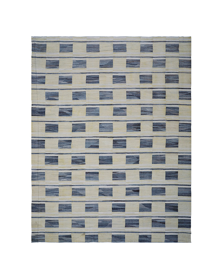 12x18 Afghan Kilim Rug | Handwoven Large Wool Geometric Kilim Rug