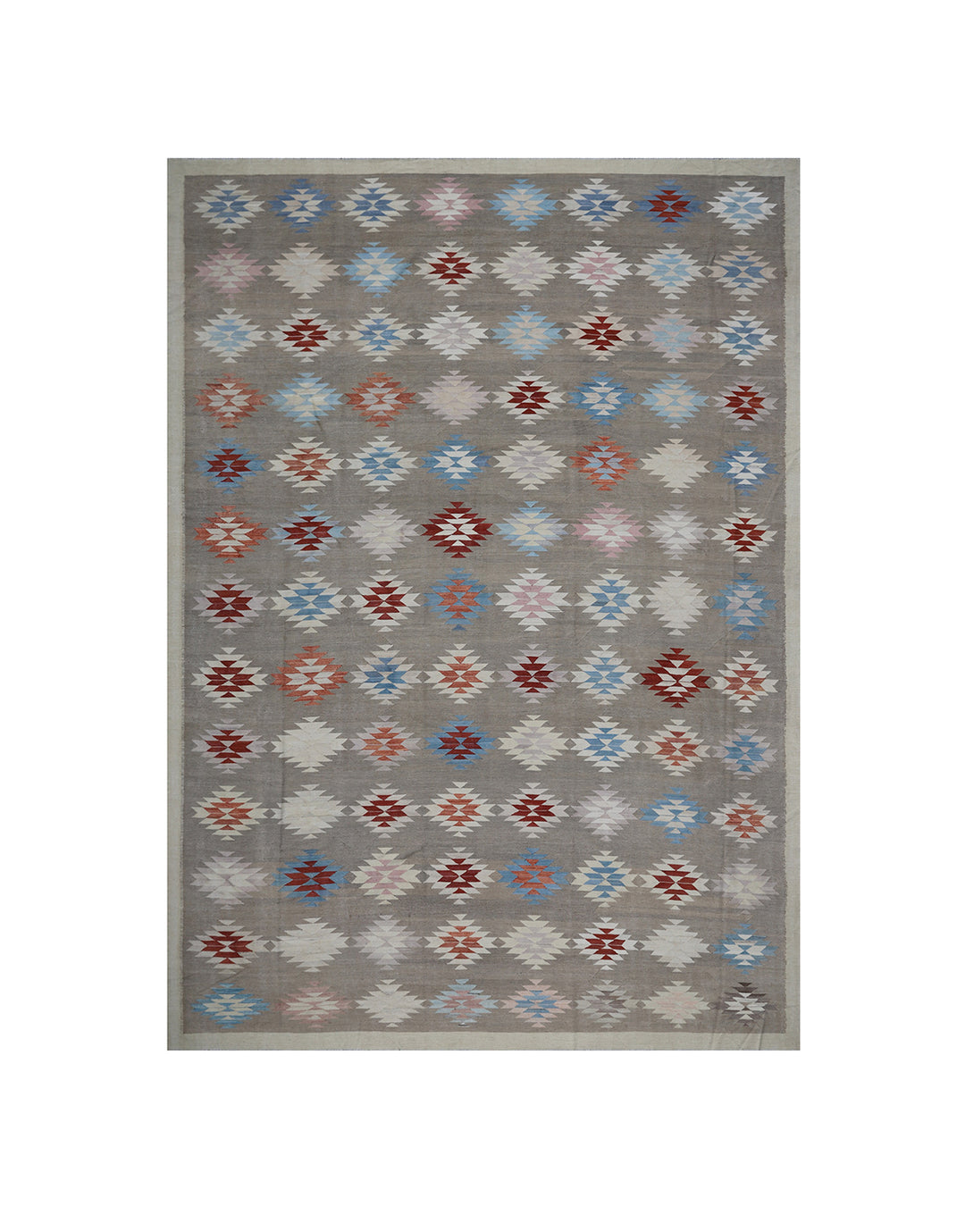 12'x18' Large Wool Kilim | Southwest Design Hand-woven Kilim