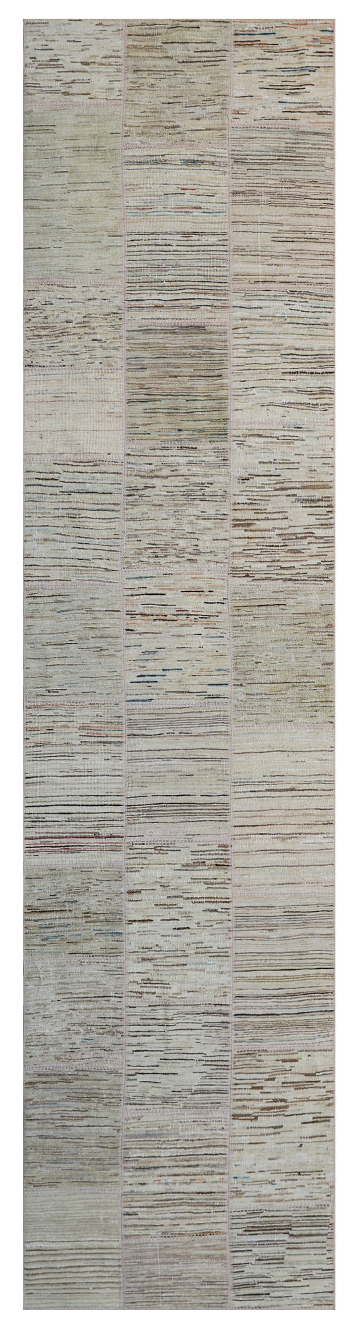 Patchwork Hallway Runner | Earthtone Area Runner Rug