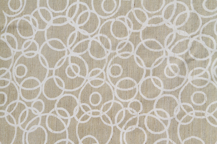 12'x9' Ariana Modern Collection Soft Earth Tone Cream Rug