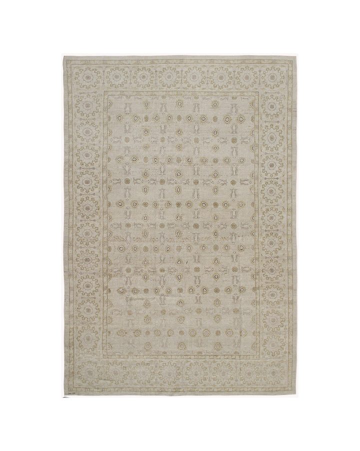 13’x9’ Ariana Fine Transitional Wool Rug – Light Earth Tones