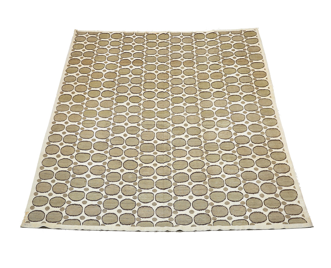 10'x13' Fine Cotton & Wool Ariana Modern Design Area Rug