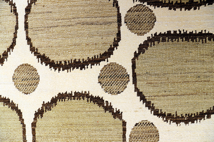 10'x13' Modern Ikat Wool & Cotton Rug | Hand-Knotted Rug