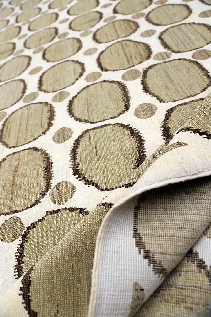 10'x13' Fine Cotton & Wool Ariana Modern Design Area Rug