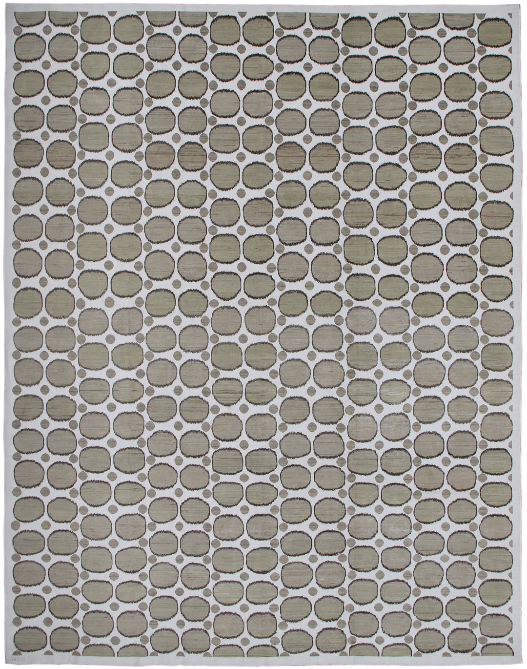 13'x10' Fine Cotton & Wool Ariana Modern Design Area Rug