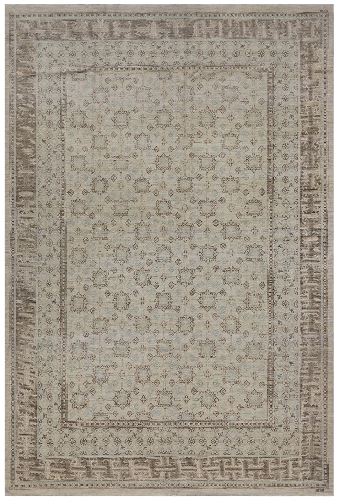 13'x10' Wool Area Rug | Ariana Geometric Samarkand Rug