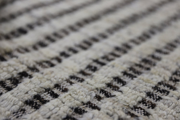13'x15' Moroccan Rug | Cut & Woven | White Shag Rug