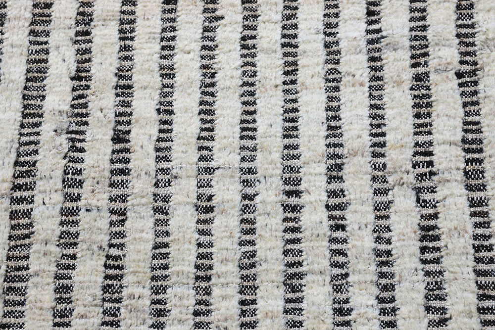 13'x15' Moroccan Rug | Cut & Woven | White Shag Rug