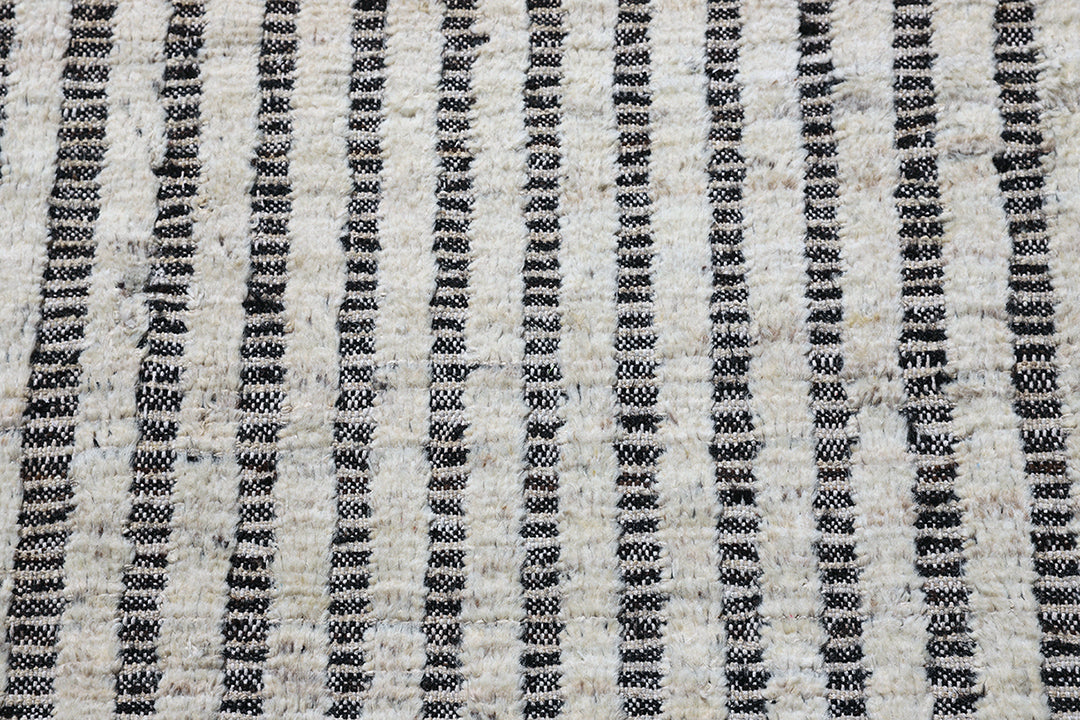 13'x15' Moroccan Rug | Cut & Woven | White Shag Rug
