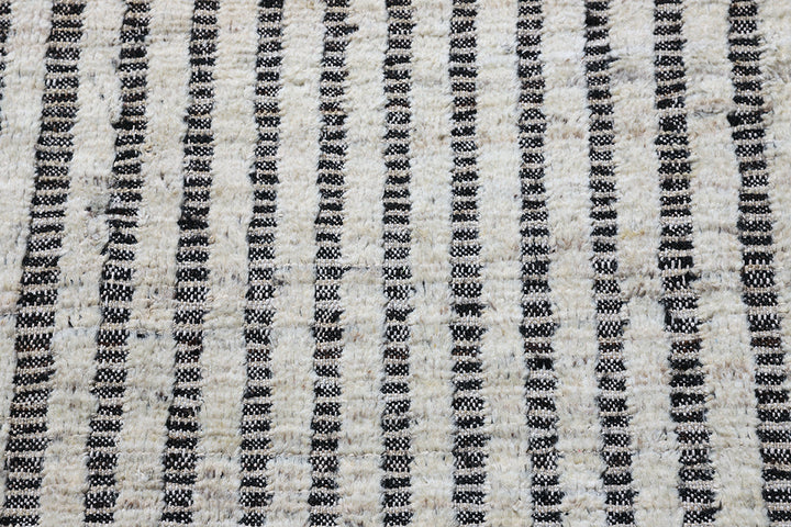 13'x15' Moroccan Rug | Cut & Woven | White Shag Rug