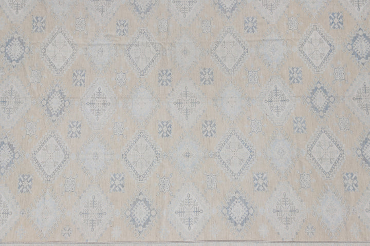 Geometric Large Rug | Soft Color Wool Rug