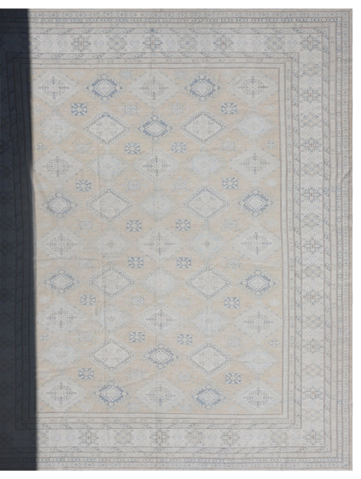 Geometric Large Rug | Soft Color Wool Rug