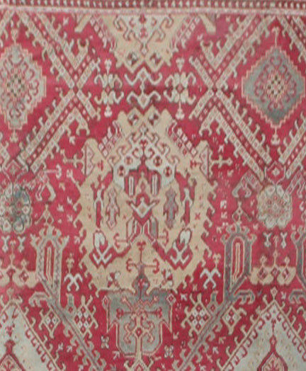 13'x16' Vintage Turkish Oushak Rug | Hand-knotted Wool Rug