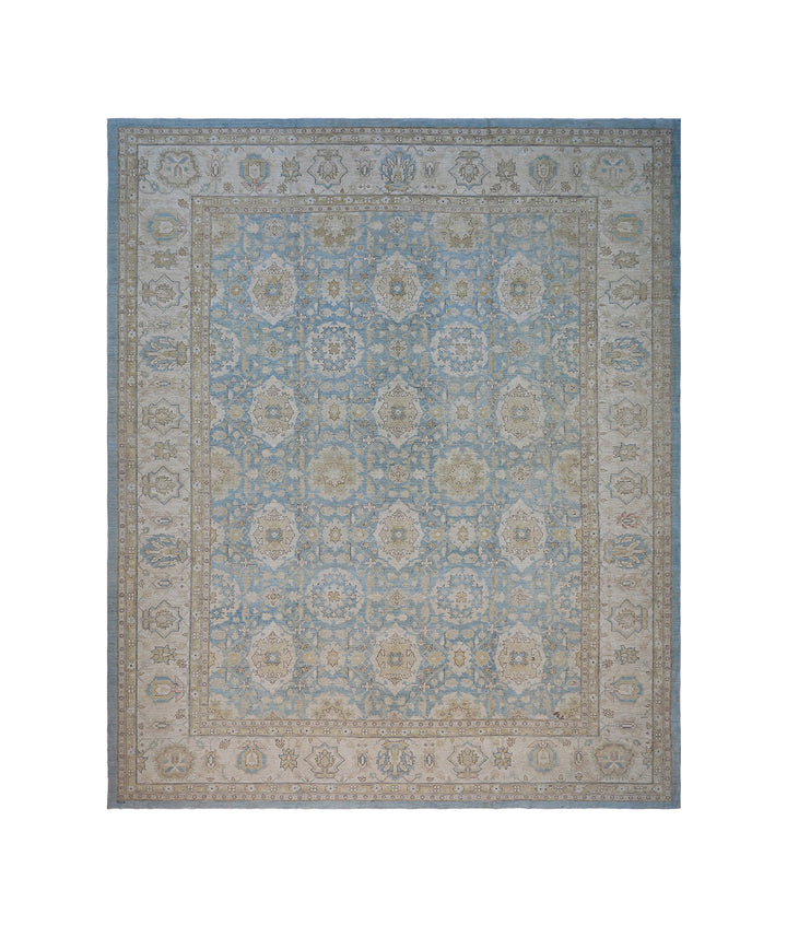 13'x17' Agra Design Large Blue Ariana Traditional Rug