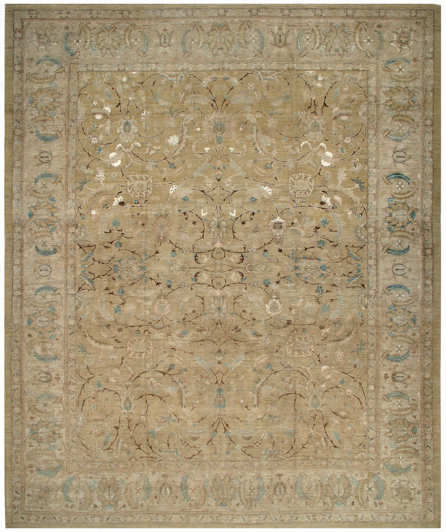 13'x17' Fine Silk & Wool Large Rug | Polonaise Design Luxury Rug ...