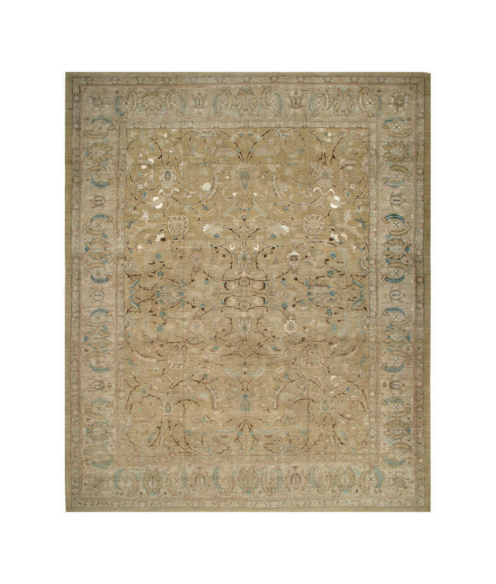 13'x17' Fine Silk & Wool Large Rug | Polonaise Design Luxury Rug