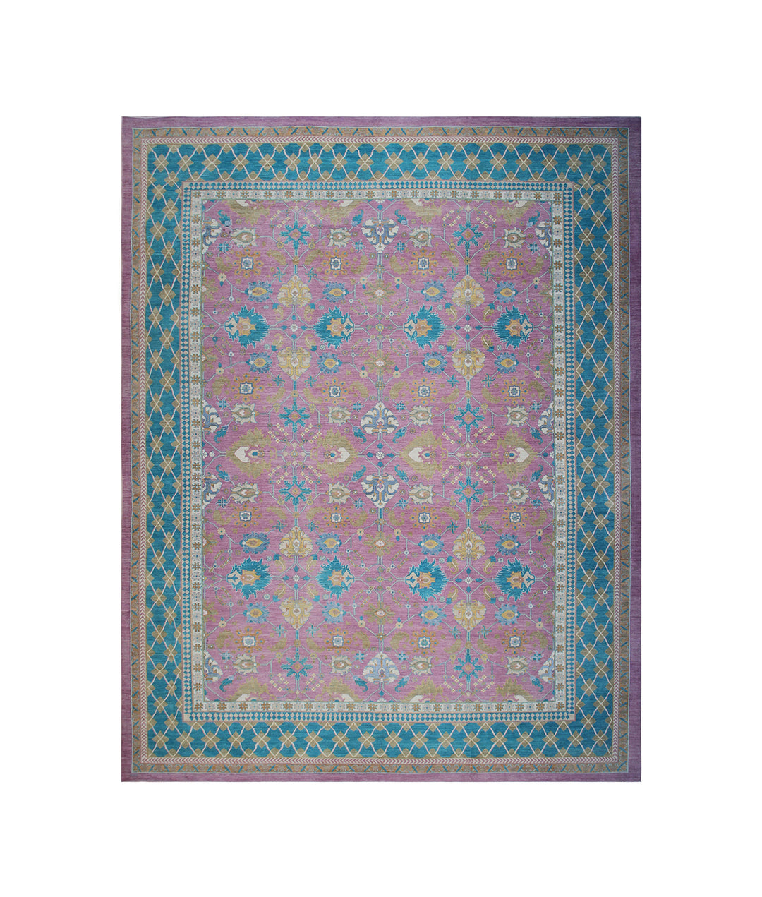 13'x17' Large Rug | Turquoise Pink | Ariana Traditional Rug
