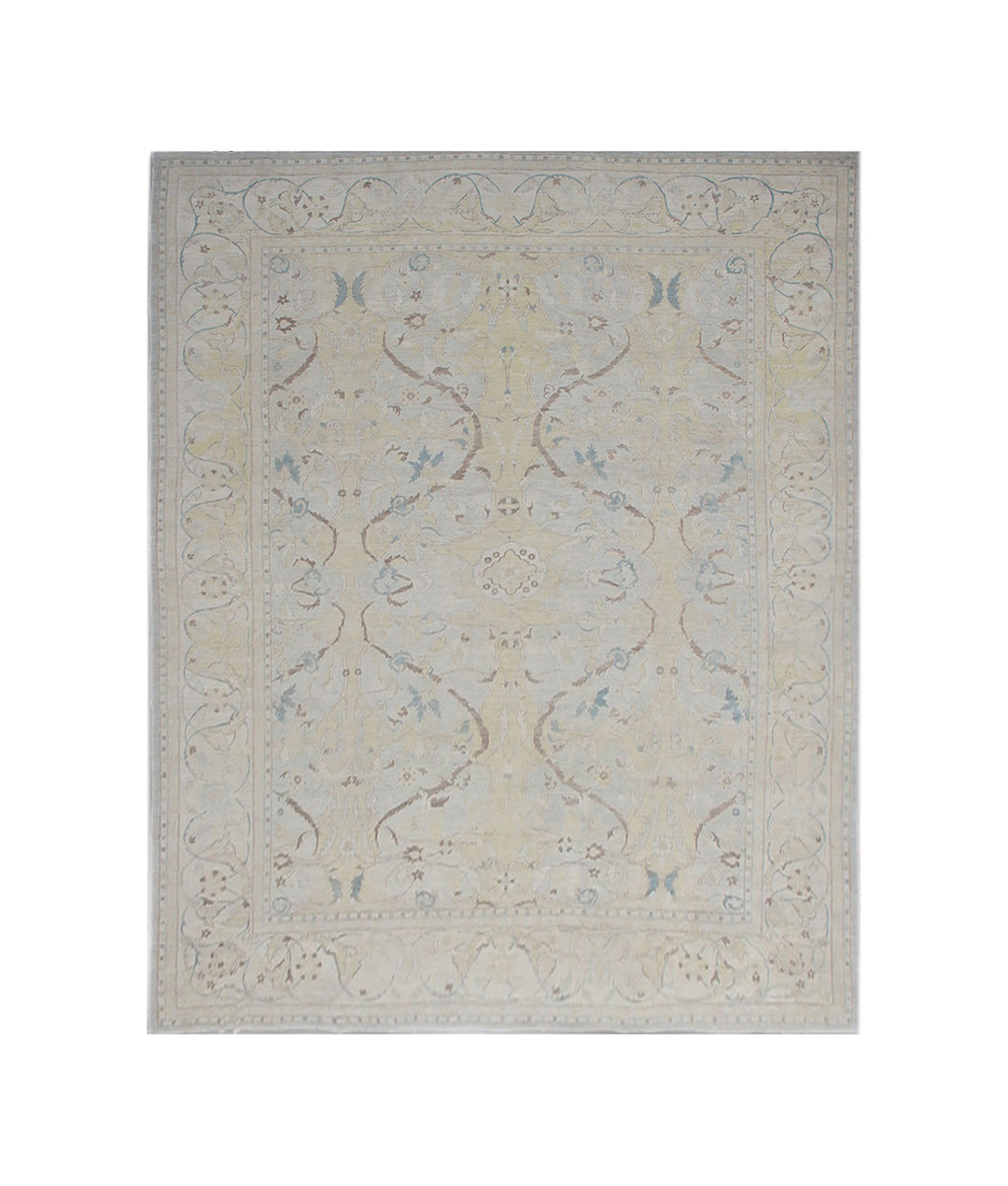 13'x18' Fine Large Silk & Wool Rug | Persian Polonaise Design
