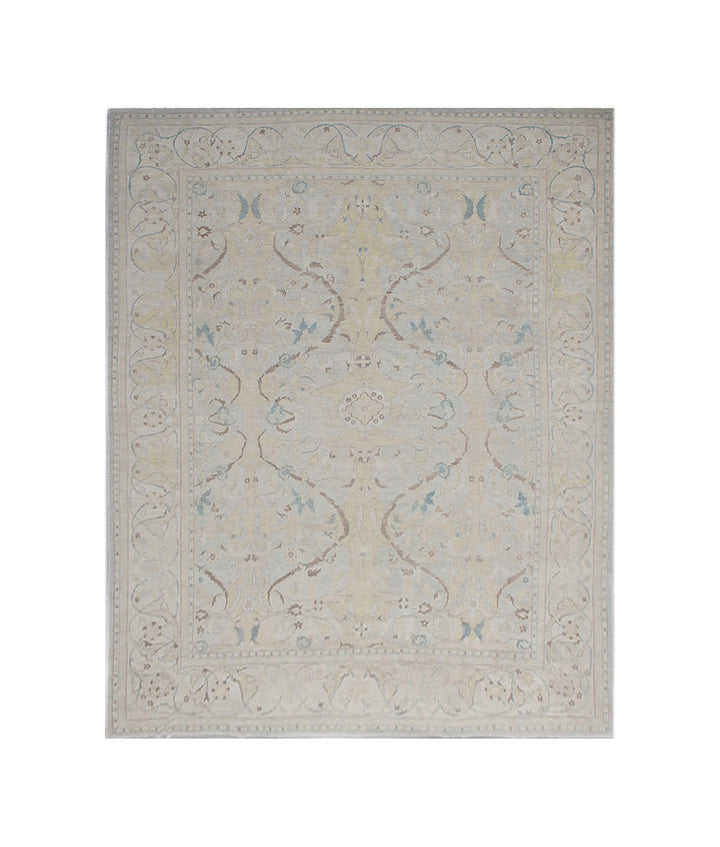 13'x18' Fine Large Silk & Wool Rug | Persian Polonaise Design