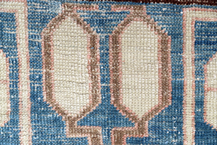 11'x15' Antique Persian Bakhshayesh Rug | Hand-Knotted | Blue & Ivory