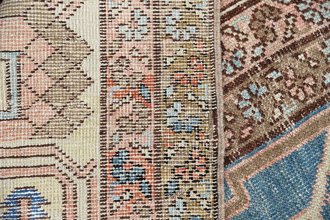11'x15' Antique Persian Bakhshayesh Rug | Hand-Knotted | Blue & Ivory