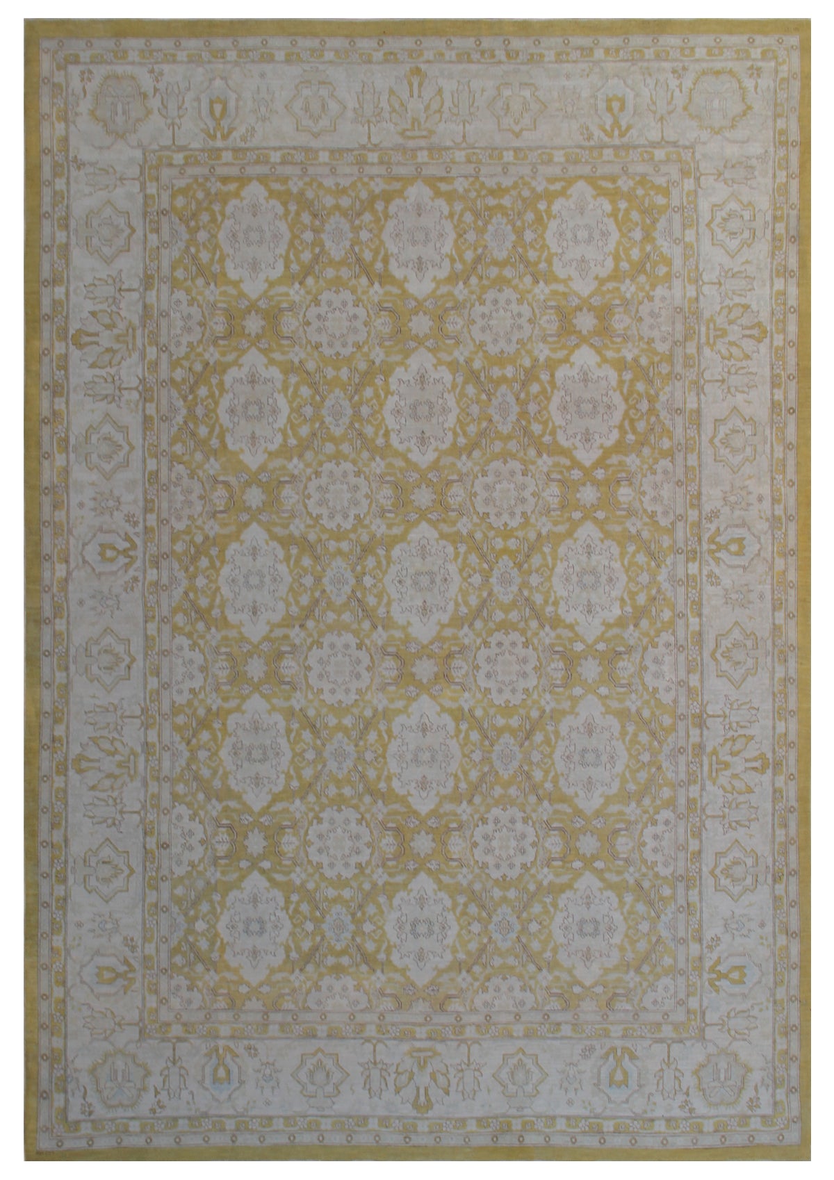 9'x12 Gold Agra 505 Design Ariana Traditional Rug
