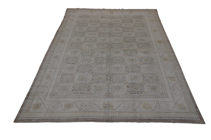 8'x11' Wool Rug | Soft Geometric | Ariana Samarkand Rug
