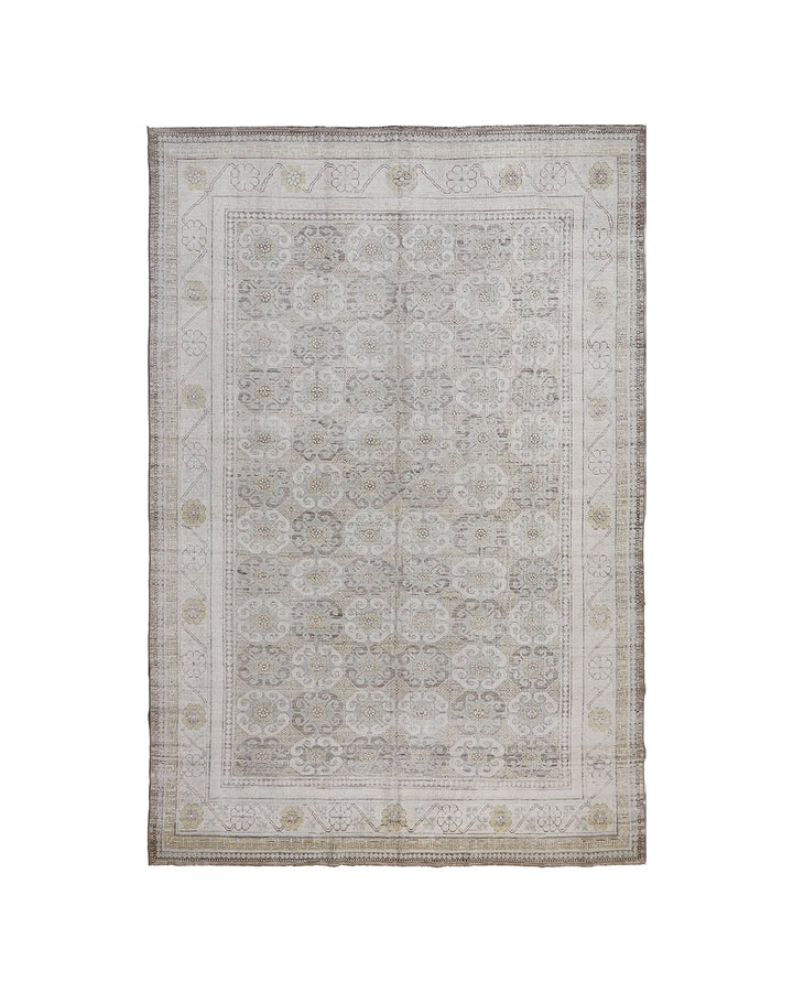 8'x11' Wool Rug | Soft Geometric | Ariana Samarkand Design Area Rug