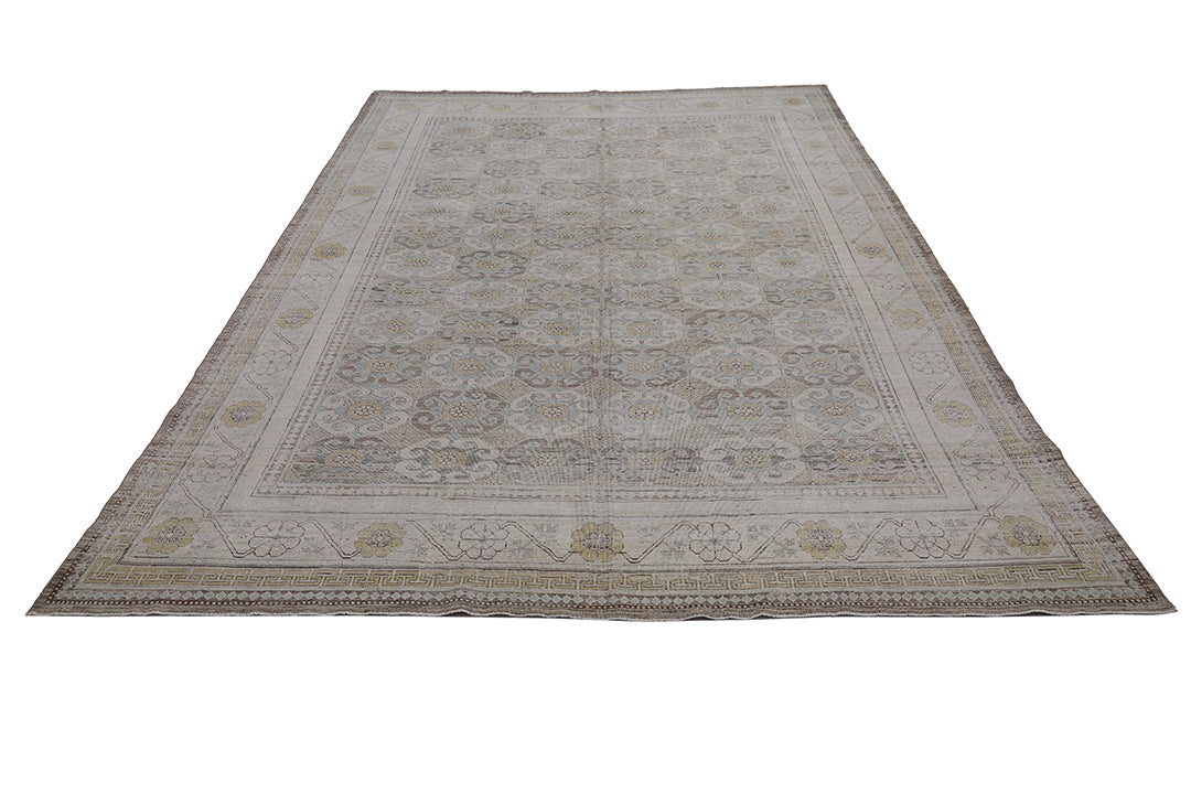 8'x11' Wool Rug | Soft Geometric | Ariana Samarkand Rug