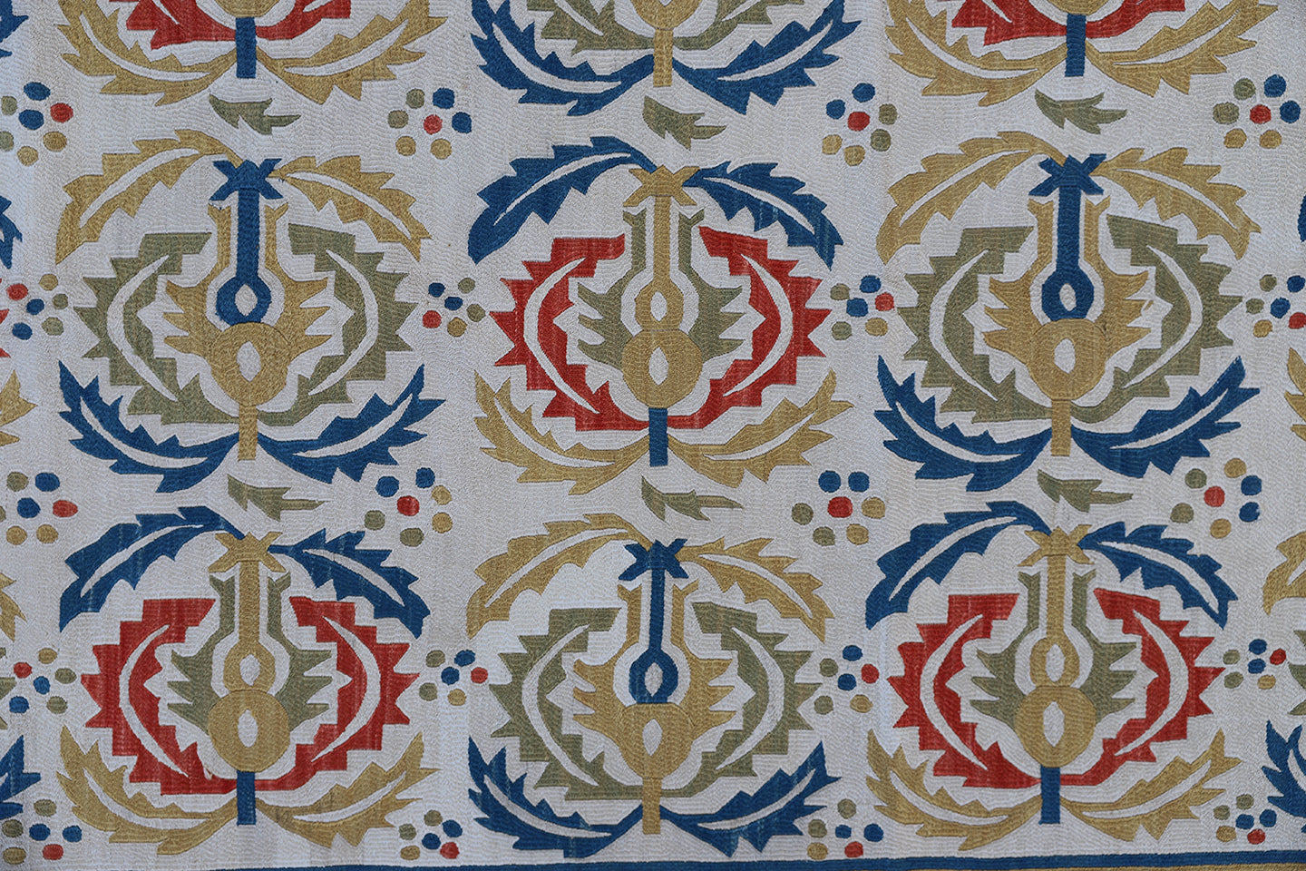 3'x5' Hand Stitched Uzbek Suzani Textile