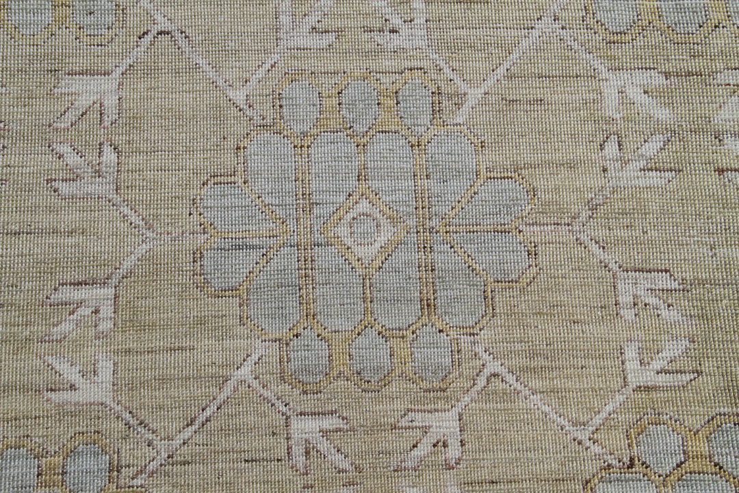 14'x10' Wool Rug | Ariana Pastel Samarkand Geometric Design Rug