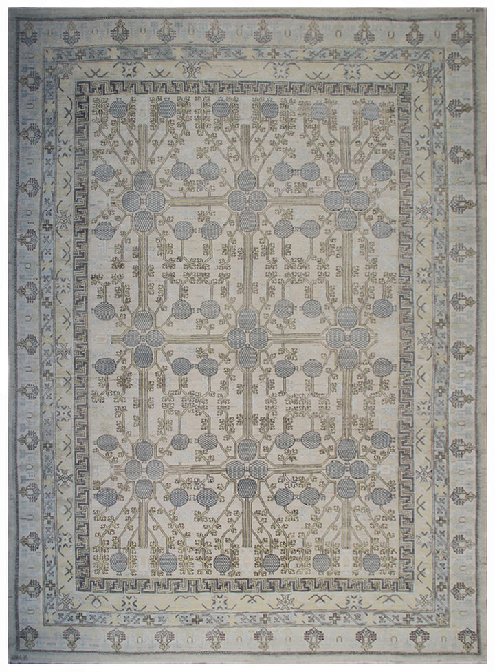 14'x10' Wool Rug | Pomegranate Design |Samarkand Rug