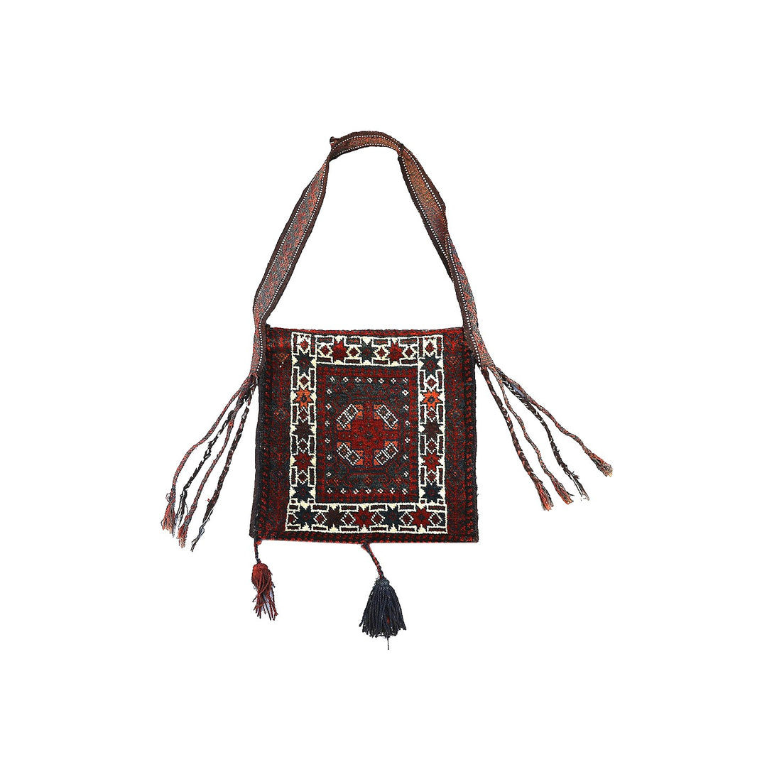 Ariana Rugs Exclusive: Unique 1960s Vintage Afghan Handbag Rug