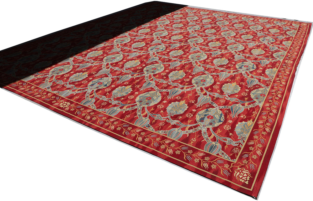 14'x16' Fine Ottoman Floral Design Ariana Kilim Collection Rug