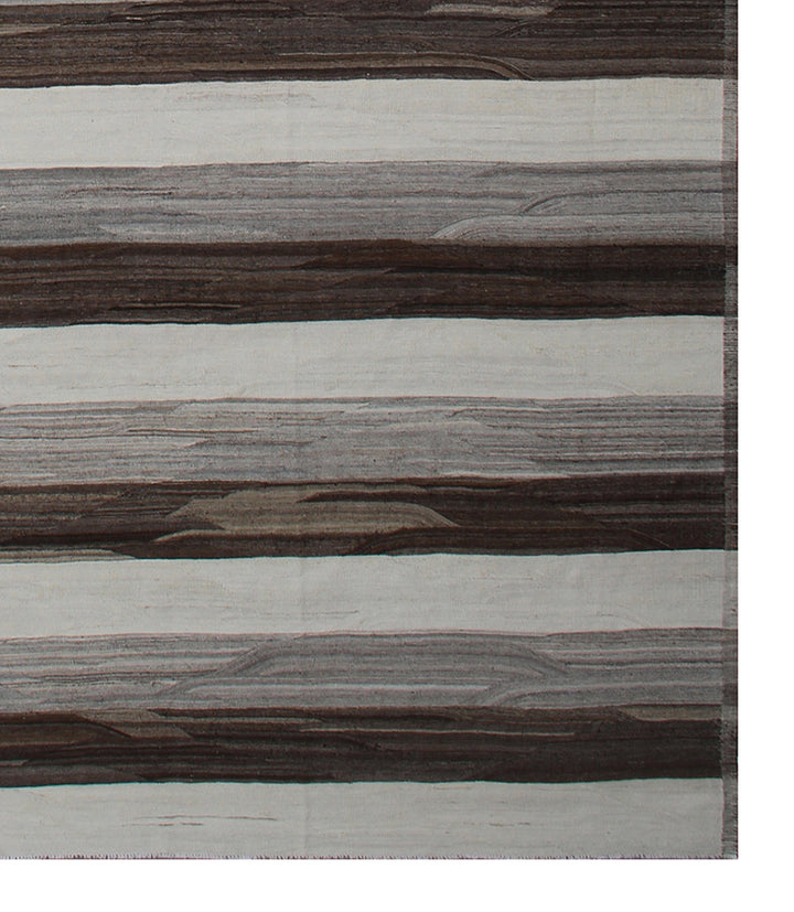 Authentic Ariana Striped Kilim - Extra Large Undyed Organic Design