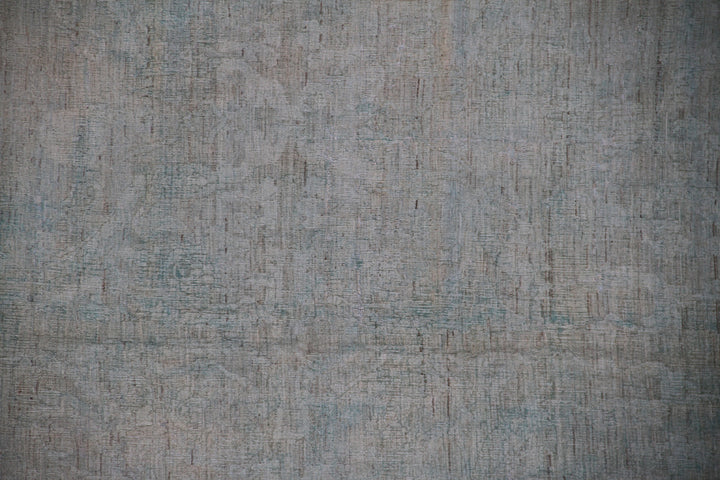 Palace Size Hand Knotted Pale Blue Ariana Over-dye Rug