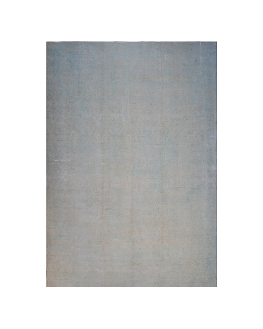 Palace Size Hand Knotted Pale Blue Ariana Over-dye Rug