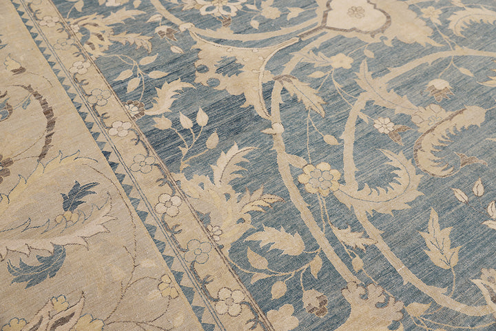 14'x20' Floral Polonaise Rug | Hand-Knotted Wool & Silk, Luxury Persian
