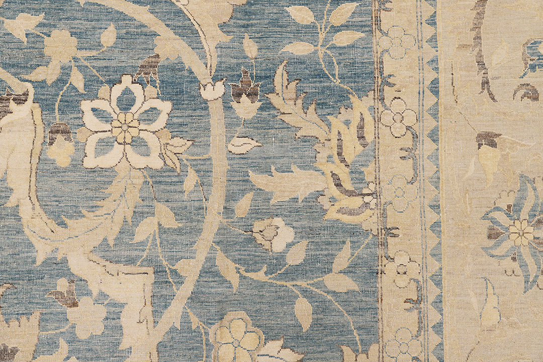 14'x20' Floral Polonaise Rug | Hand-Knotted Wool & Silk, Luxury Persian